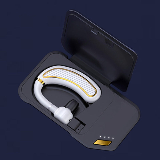 Wireless Single Earpiece Headset with Mic for Calls