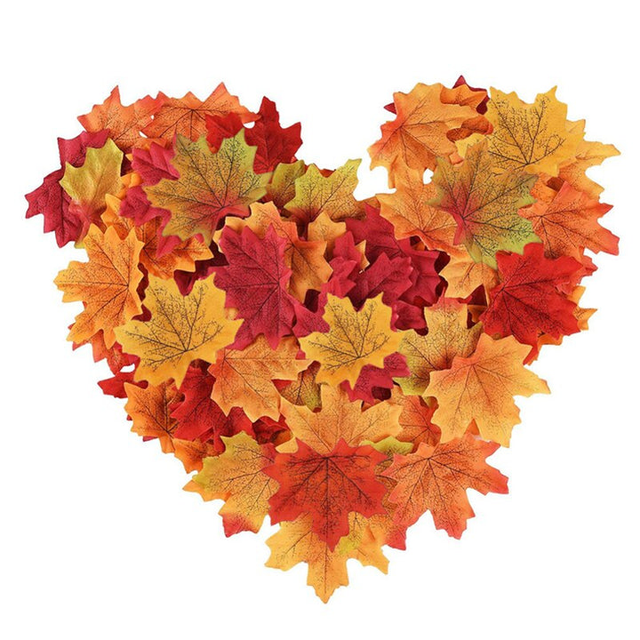 300Pcs Artificial Maple Leaves for Autumn Party Decor