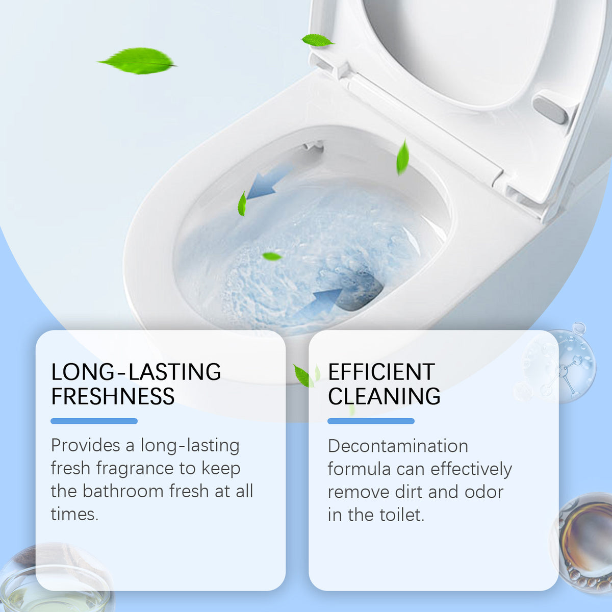 Toilet Cleaning Blocks for Automatic Freshness & Clean