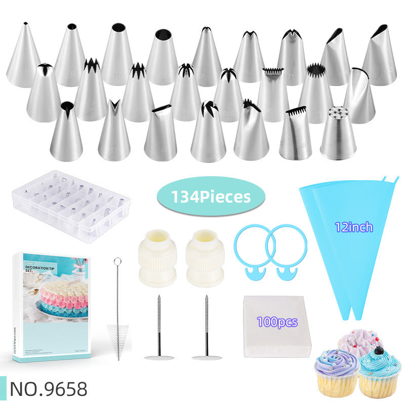304 Stainless Steel Piping Tip Set for Cake Decorating