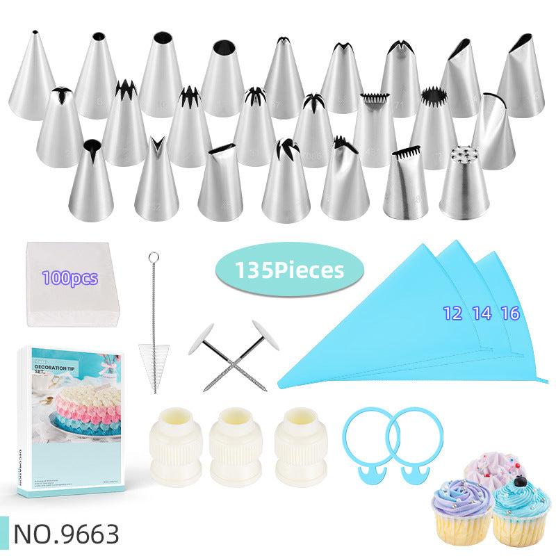 304 Stainless Steel Piping Tip Set for Cake Decorating