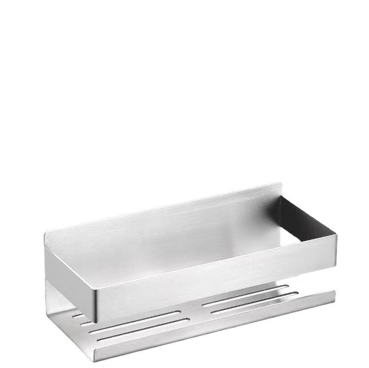 Hole-Free 304 Stainless Steel Shower Caddy Wall Rack