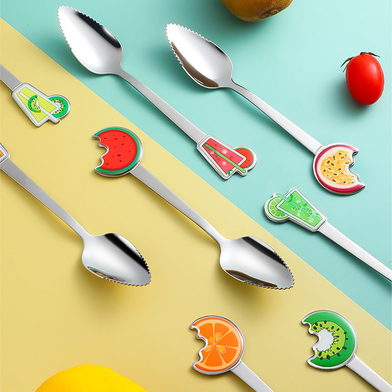 Stainless Steel Fruit Scraping Spoon for Baby Food