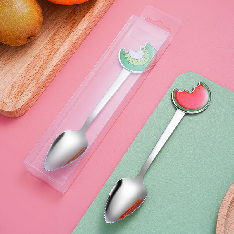 Stainless Steel Fruit Scraping Spoon for Baby Food