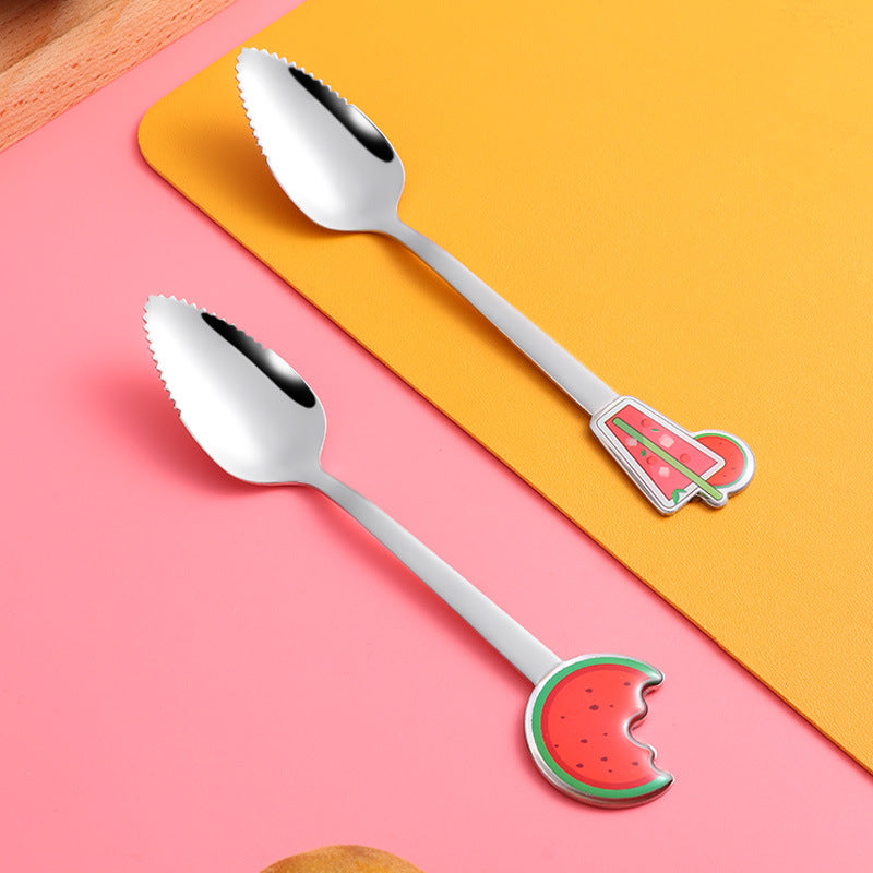 Stainless Steel Fruit Scraping Spoon for Baby Food