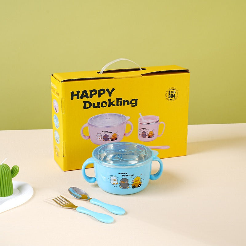 Kids Stainless Steel Tableware Set For Easy Meals