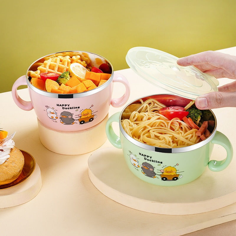 Kids Stainless Steel Tableware Set For Easy Meals