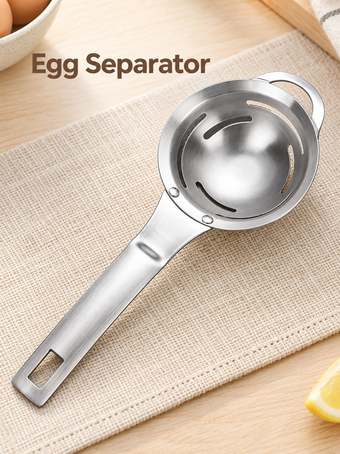 Stainless Steel Egg Separator for Clean Egg Whites