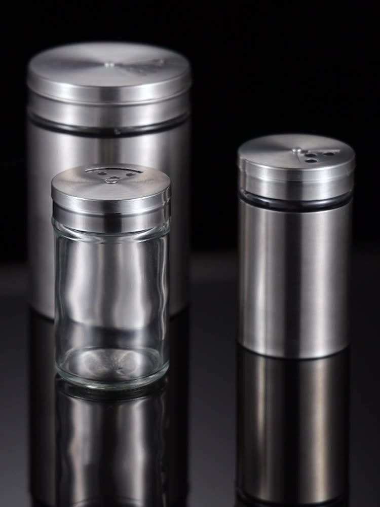 304 Stainless Steel Seasoning Shaker with Glass Window