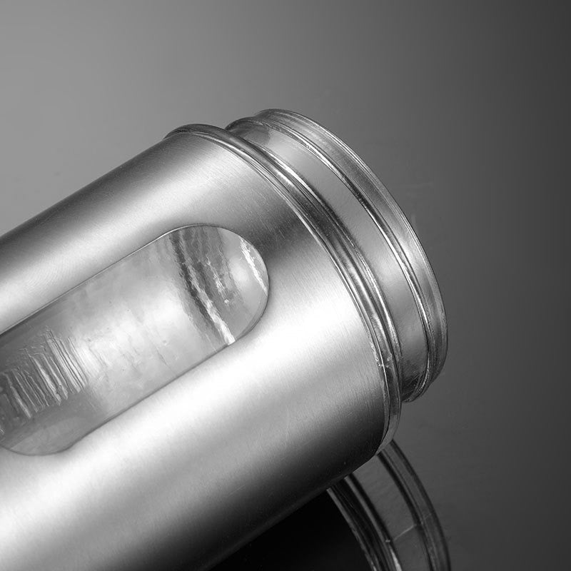 304 Stainless Steel Seasoning Shaker with Glass Window