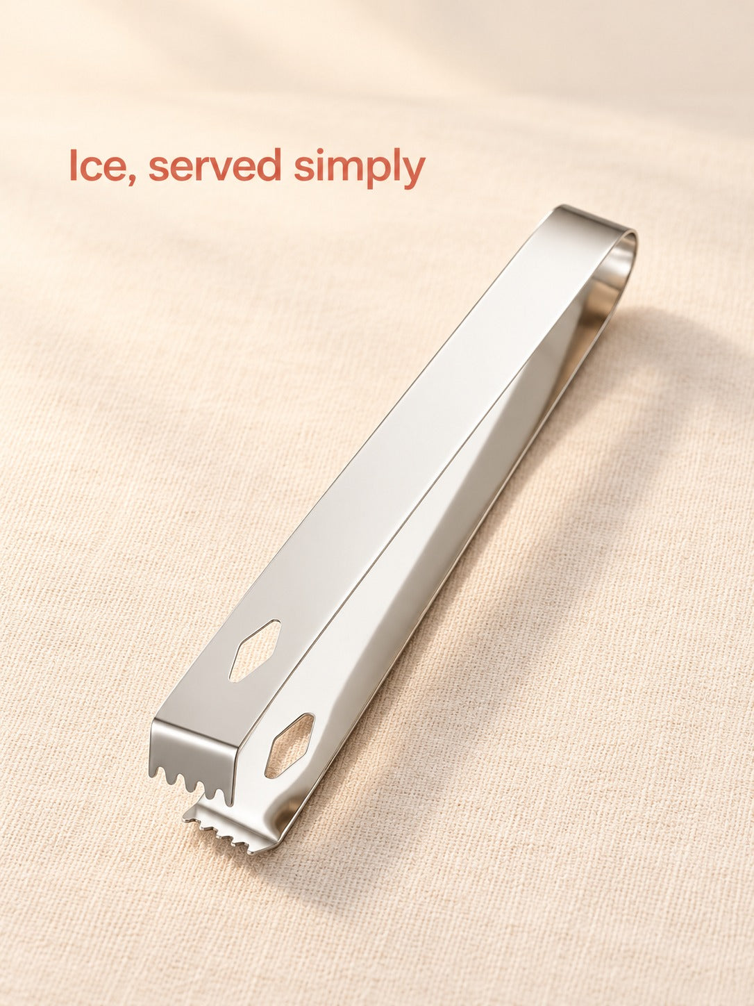 Stainless Steel Ice Clip for Bars and Buffets, 16cm