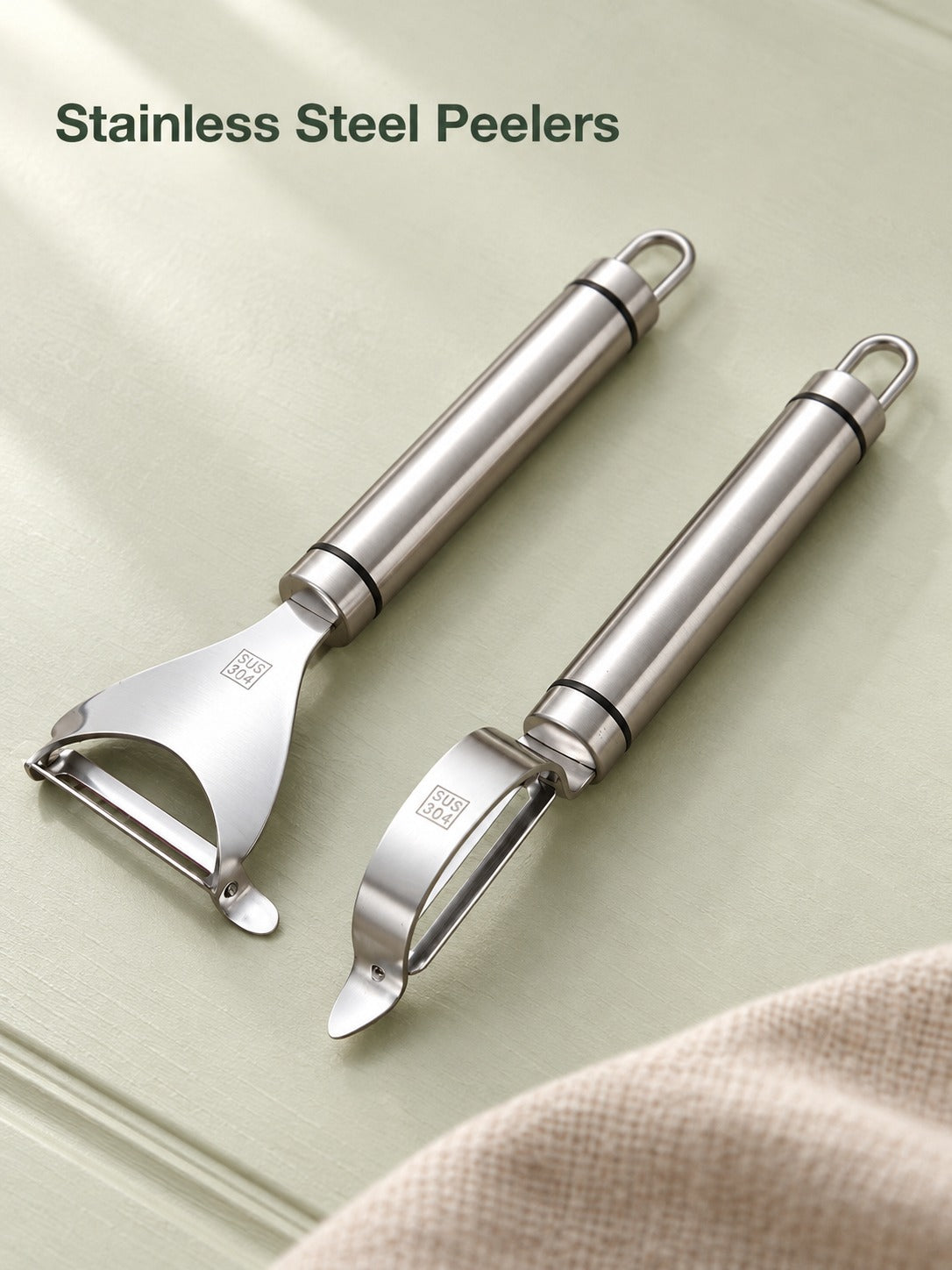 Stainless Steel Potato Peeler Set for Melon & Carrot