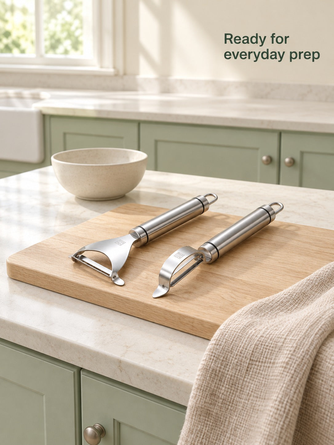 Stainless Steel Potato Peeler Set for Melon & Carrot