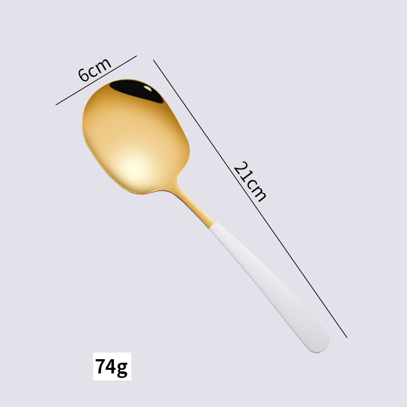Thickened 304 Stainless Steel Serving Spoon for Buffets