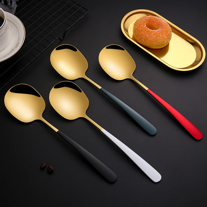 Thickened 304 Stainless Steel Serving Spoon for Buffets