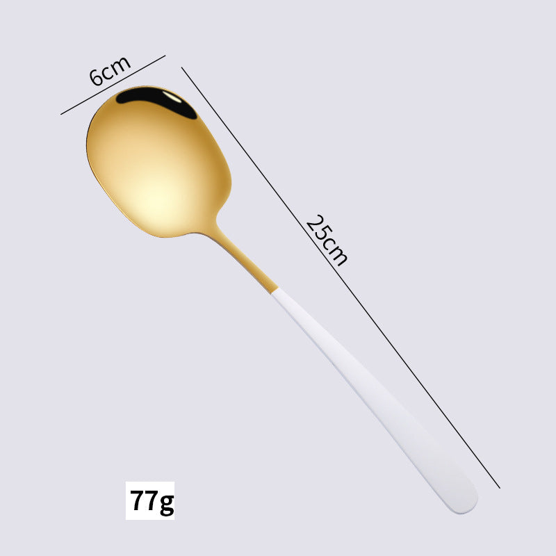 Thickened 304 Stainless Steel Serving Spoon for Buffets