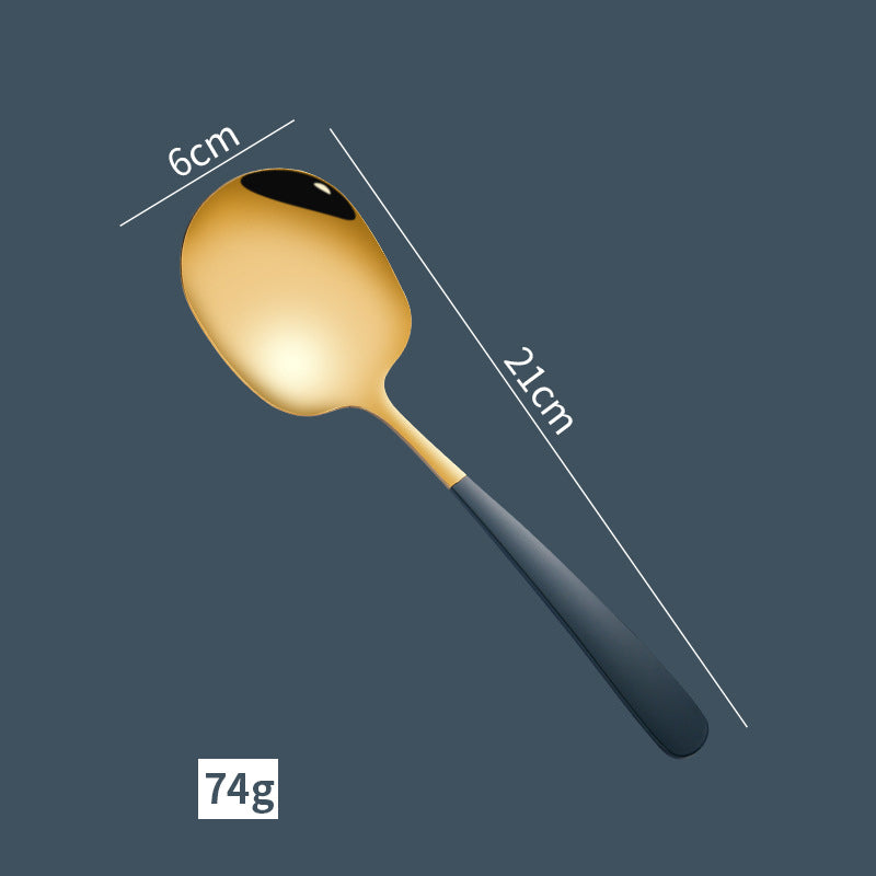 Thickened 304 Stainless Steel Serving Spoon for Buffets