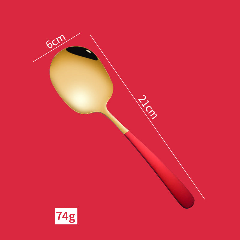 Thickened 304 Stainless Steel Serving Spoon for Buffets