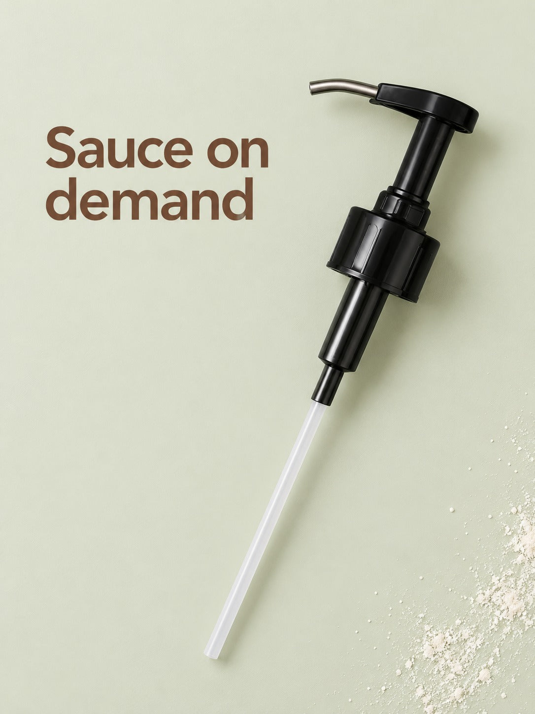 304 Stainless Steel Sauce Pump Head, Measured Pour