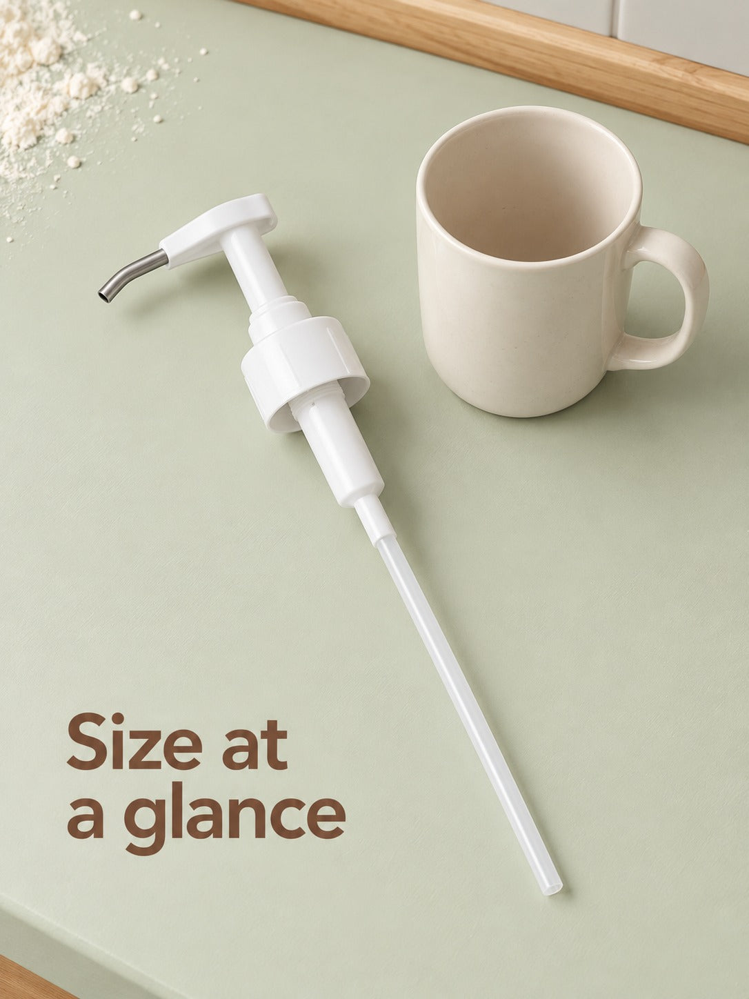 304 Stainless Steel Sauce Pump Head, Measured Pour