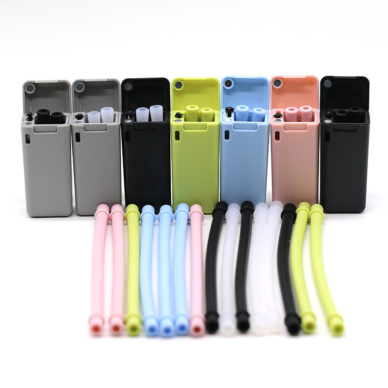 Collapsible Stainless Steel Straw That Folds Into a Pocket