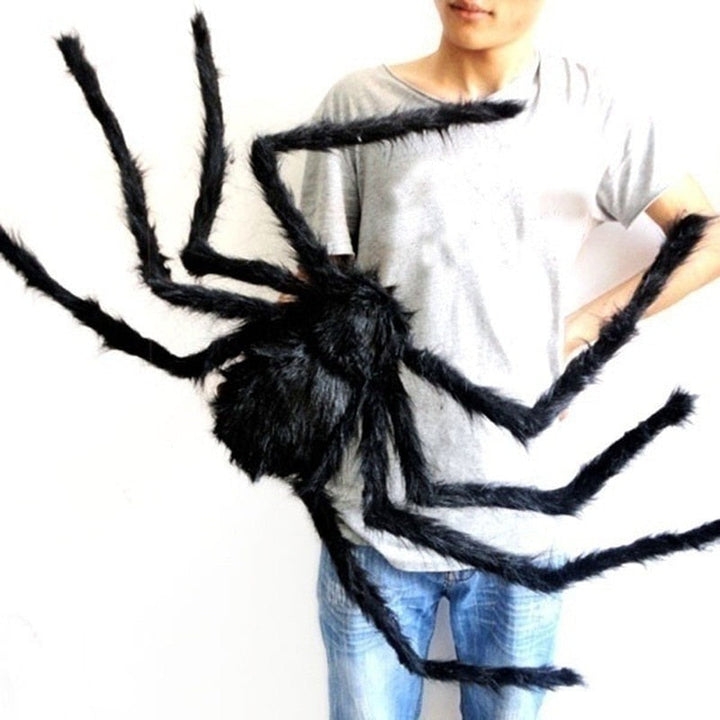 Giant Black Spider Halloween Decoration for Haunted Yards