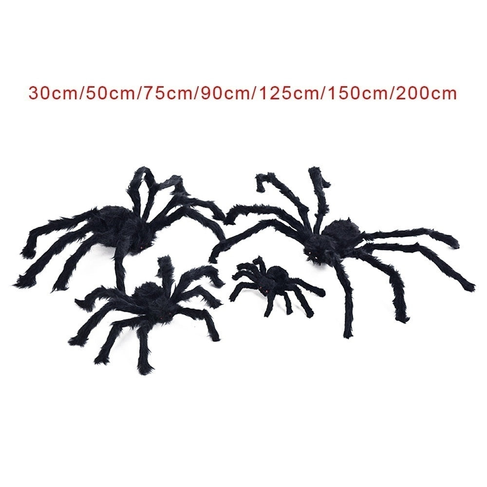 Giant Black Spider Halloween Decoration for Haunted Yards