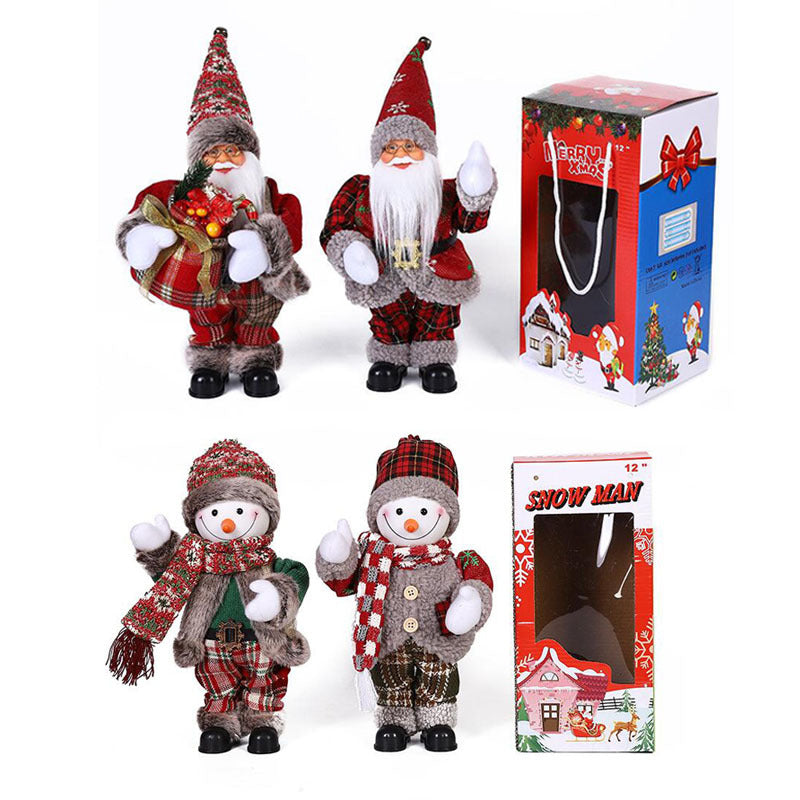 Musical Christmas Decoration, 30cm Santa-Style Figure