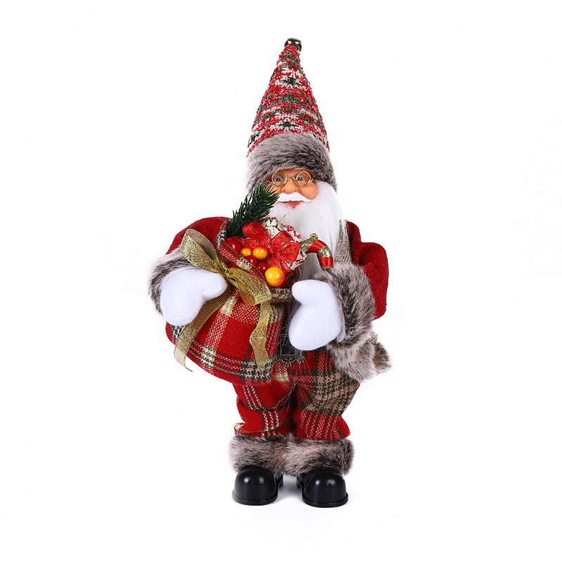 Musical Christmas Decoration, 30cm Santa-Style Figure