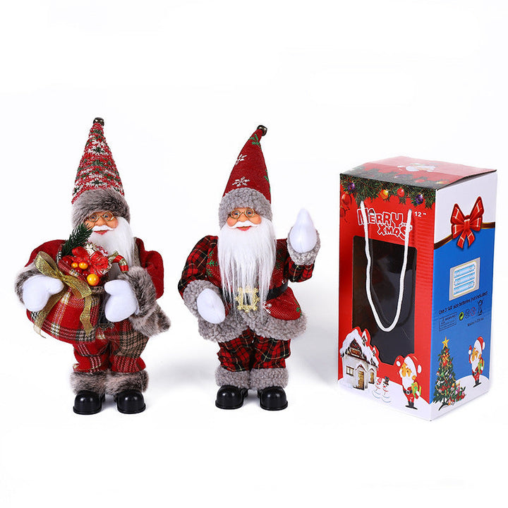 Musical Christmas Decoration, 30cm Santa-Style Figure