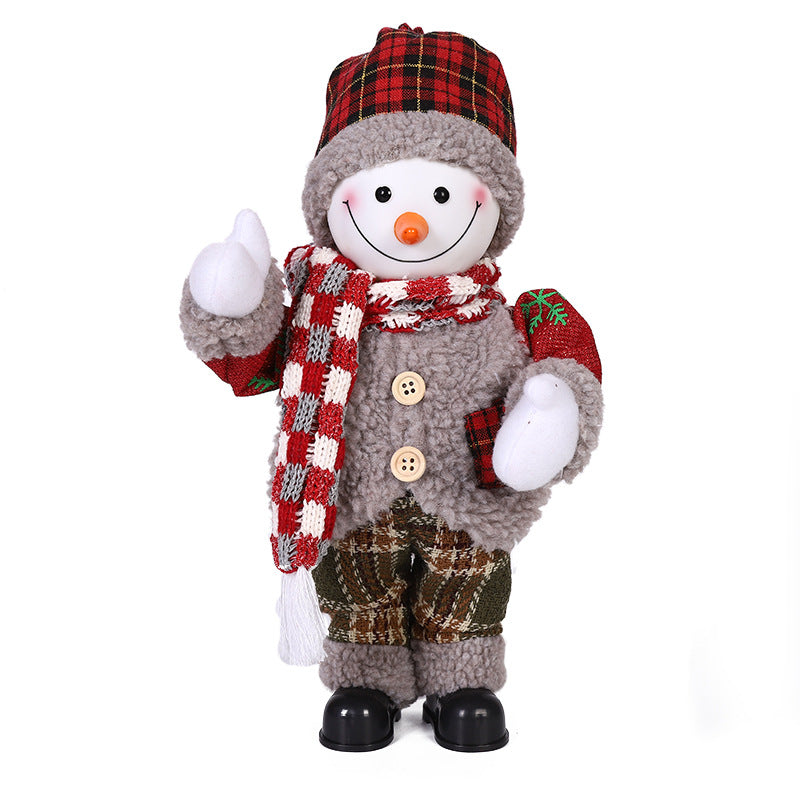Musical Christmas Decoration, 30cm Santa-Style Figure