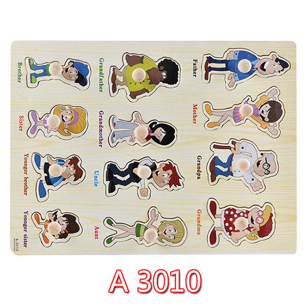 Wooden Learning Puzzle Set for Toddler Skill Building