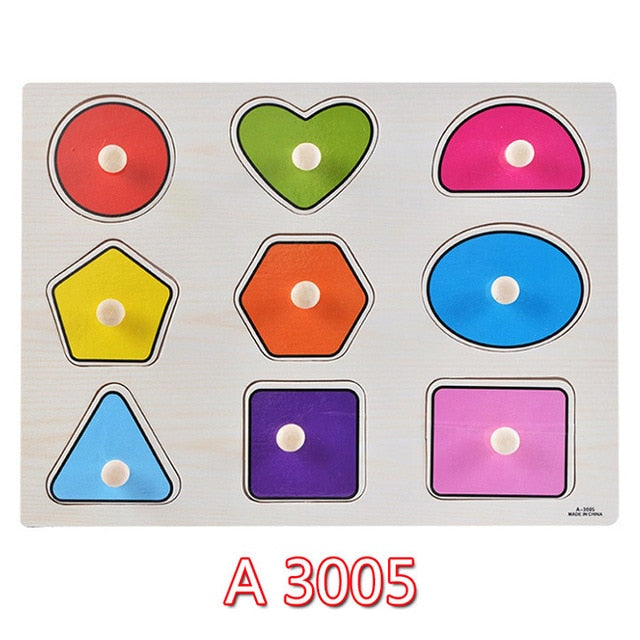 Wooden Learning Puzzle Set for Toddler Skill Building