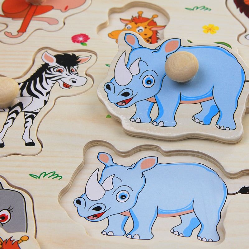 Wooden Learning Puzzle Set for Toddler Skill Building