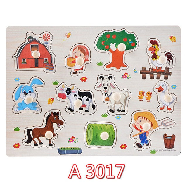 Wooden Learning Puzzle Set for Toddler Skill Building