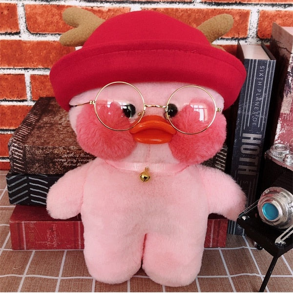 30cm Kawaii Duck Plush Toy With Charming Seasonal Outfits