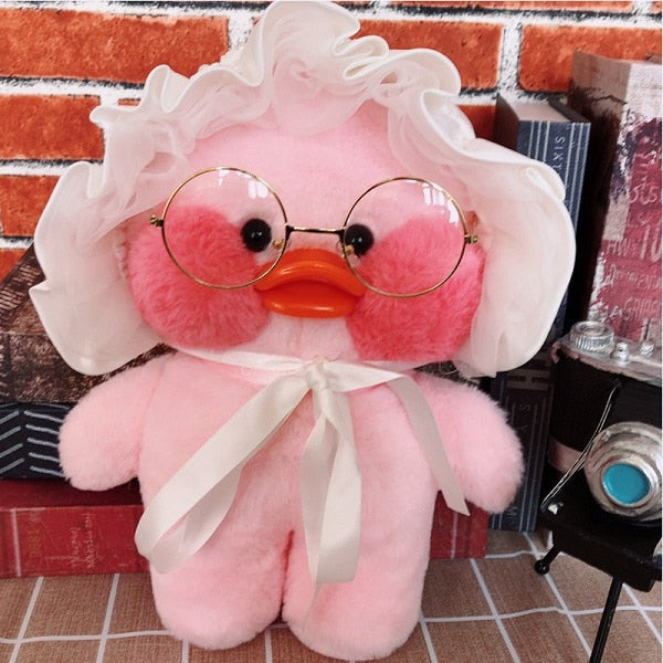 30cm Kawaii Duck Plush Toy With Charming Seasonal Outfits
