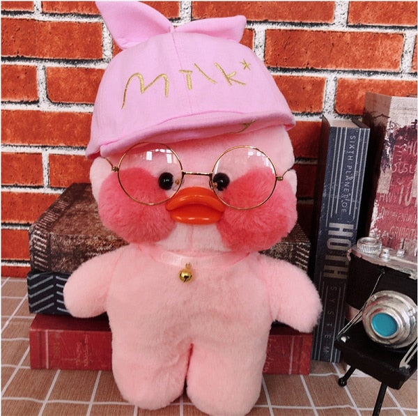 30cm Kawaii Duck Plush Toy With Charming Seasonal Outfits