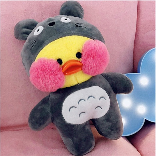 30cm Kawaii Duck Plush Toy With Charming Seasonal Outfits