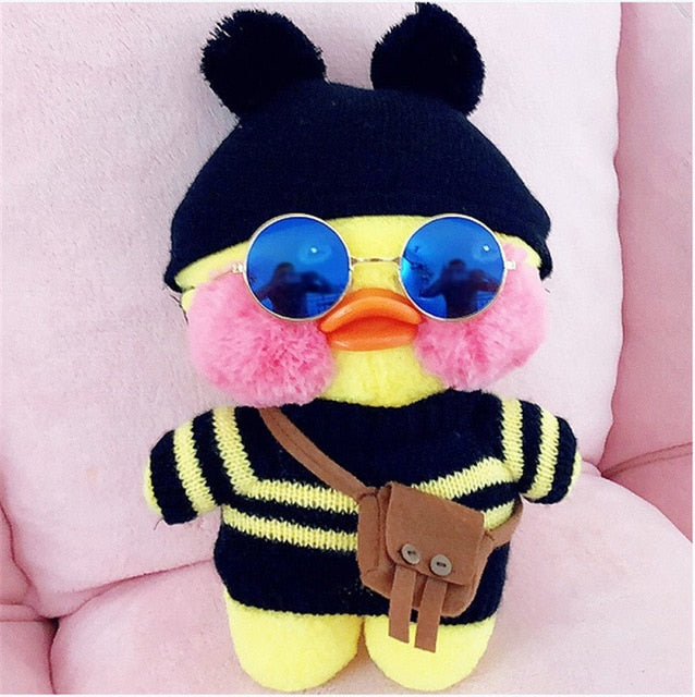 30cm Kawaii Duck Plush Toy With Charming Seasonal Outfits