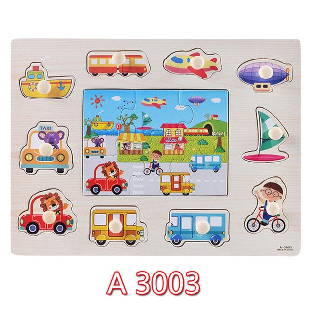 Wooden Toddler Puzzles for Hands-On Early Learning