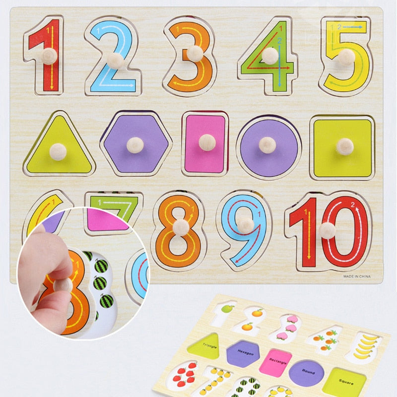 Wooden Toddler Puzzles for Hands-On Early Learning
