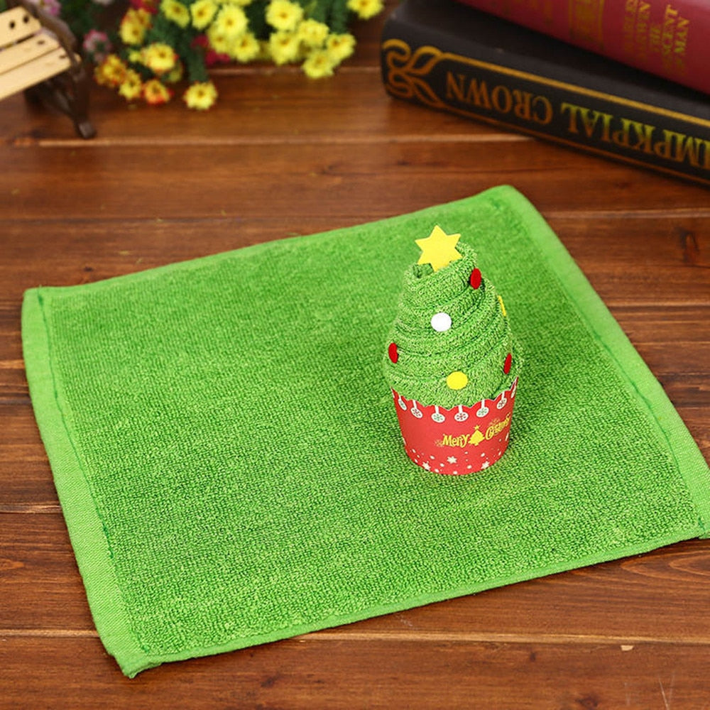 Christmas Cupcake Towel Gift – Cute Holiday Decor
