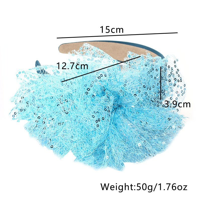 Sequin Flower Headband For Girls, Sparkling Style