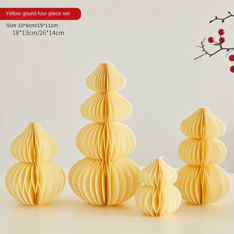 Paper Folding Gourd Ornament for Festive Home Decor