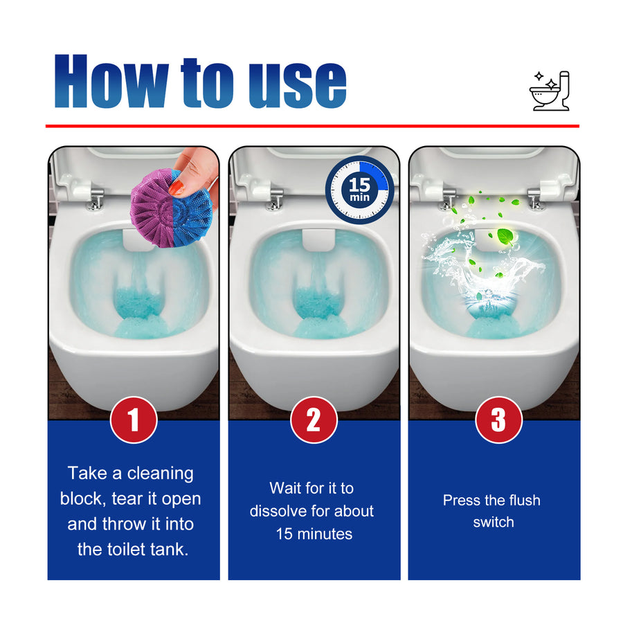 Toilet Cleaning Block: 120-Day Auto Tank Tablets