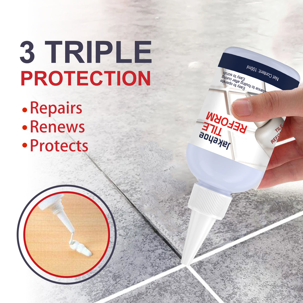 Tile Grout Repair Filler for Clean, Protected Joints