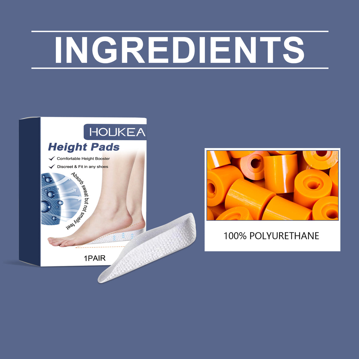 Height Boost Insoles With Discreet Everyday Support