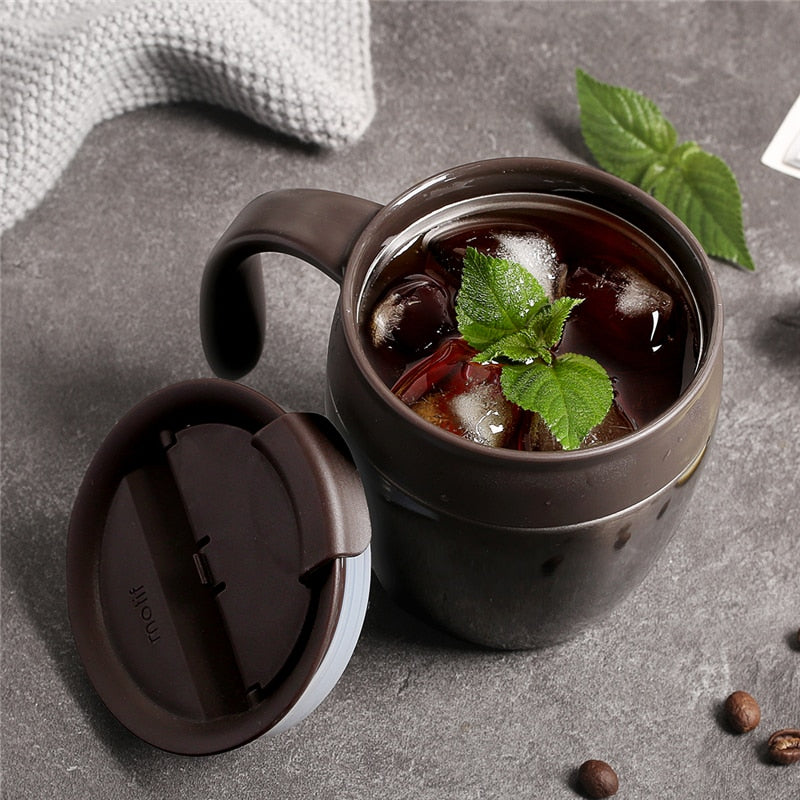 320ml Insulated Stainless Travel Mug With Flip Lid