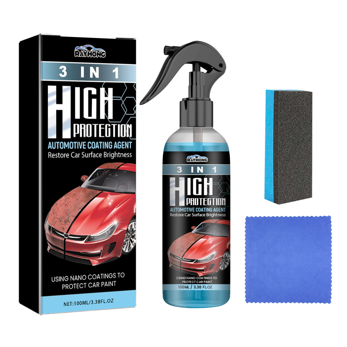 Car Paint Coating Spray for Glossy Paint Protection
